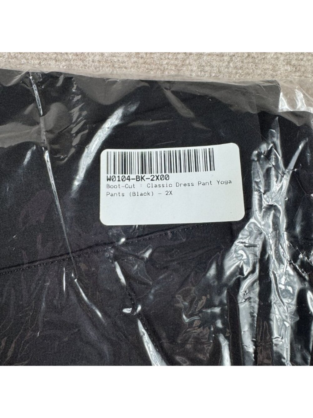 Betabrand Bootcut Classic Dress Pant Yoga Pants 2X Black Ponte Knit Stretchy - Picture 7 of 8